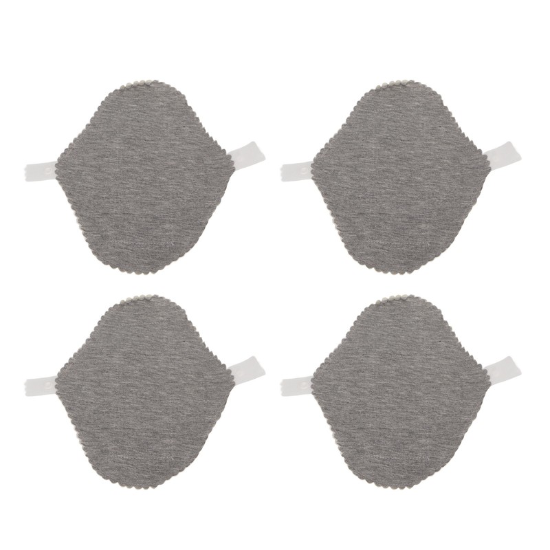 4PCS Washable Feminine Pads Gray Graphene Leakproof Breathable Reusable Sanitary