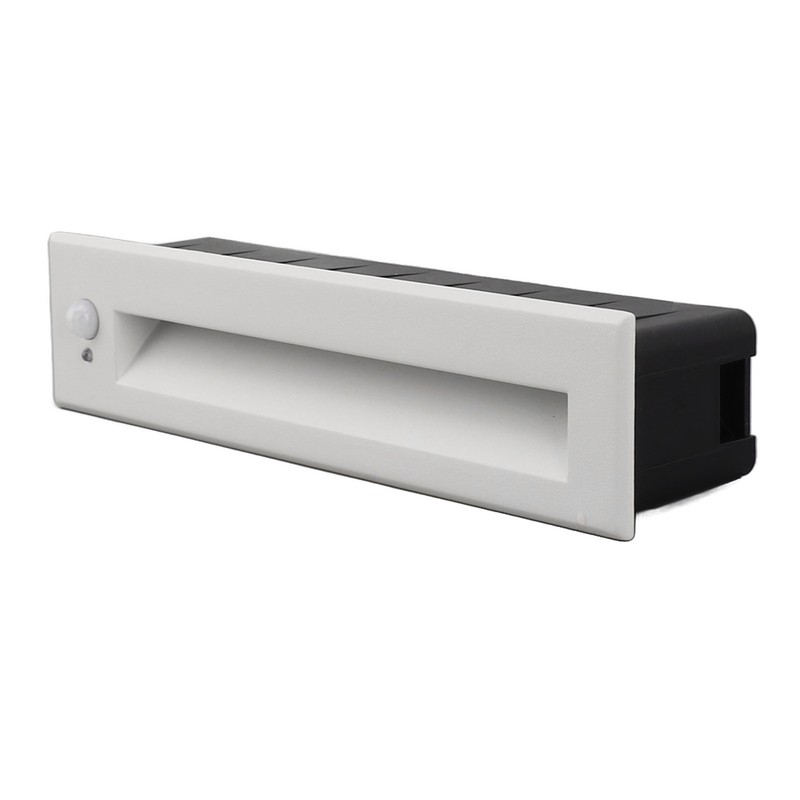 Recessed Sensing Step Light Frosted White LED Stair Light for