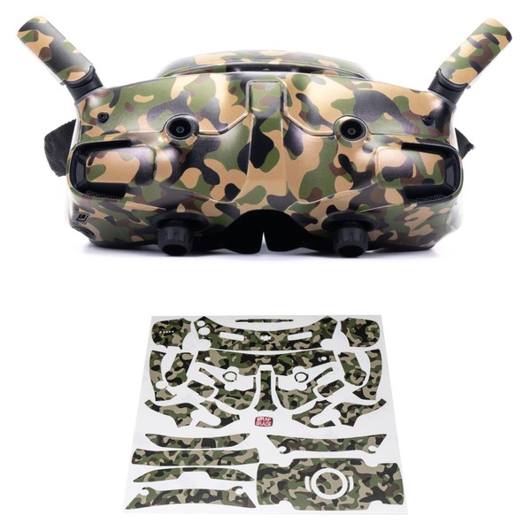 WRAPGRADE Skin Stickers Compatible with DJI Goggles 3 (Woodland CAMO)