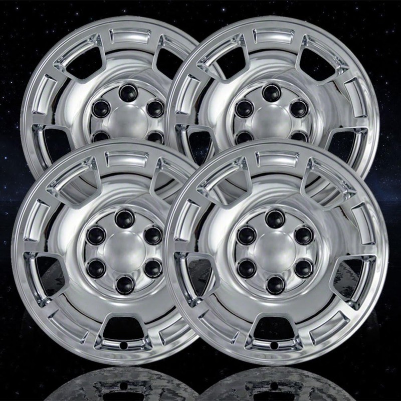 4-Pack of 17' Chrome Wheel Skins fit for Silverado 1500