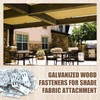 MorningRo 100 Pcs Galvanized Shade Cloth Clips Sun Shade Fabric