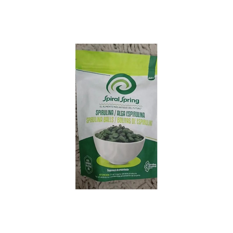Alga Spirulina Máxima 500tab Kosher 250g + Gotitas Spirulina