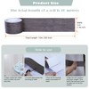 FEILAYS Wood Grain Removable PVC Waterproof Border Wall Decor Removable