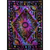 ICC Purple Burning Sun Tie Dye Tapestry Celestial Sun Moon