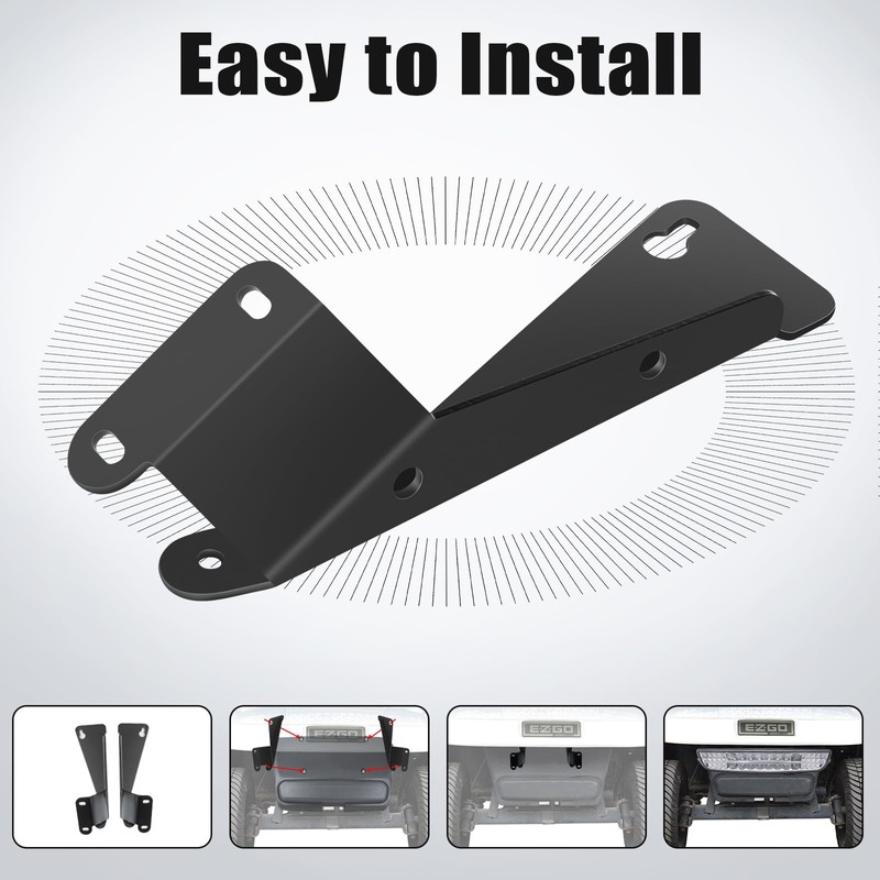 Orle Oko Golf Cart Brackets for EZGO TXT Headlight Bar,LED