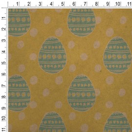 GRAPHICS & MORE Cute Blue Easter Egg with Daisies Premium Kraft Roll Gift Wrap Wrapping Paper