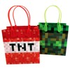 Pixels Miner Themed Party Favor Bags Treat Bags, 12 Pack