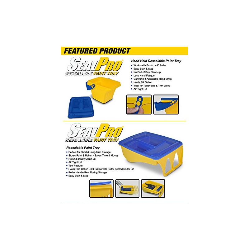 SealPro Resealable Large Paint Tray