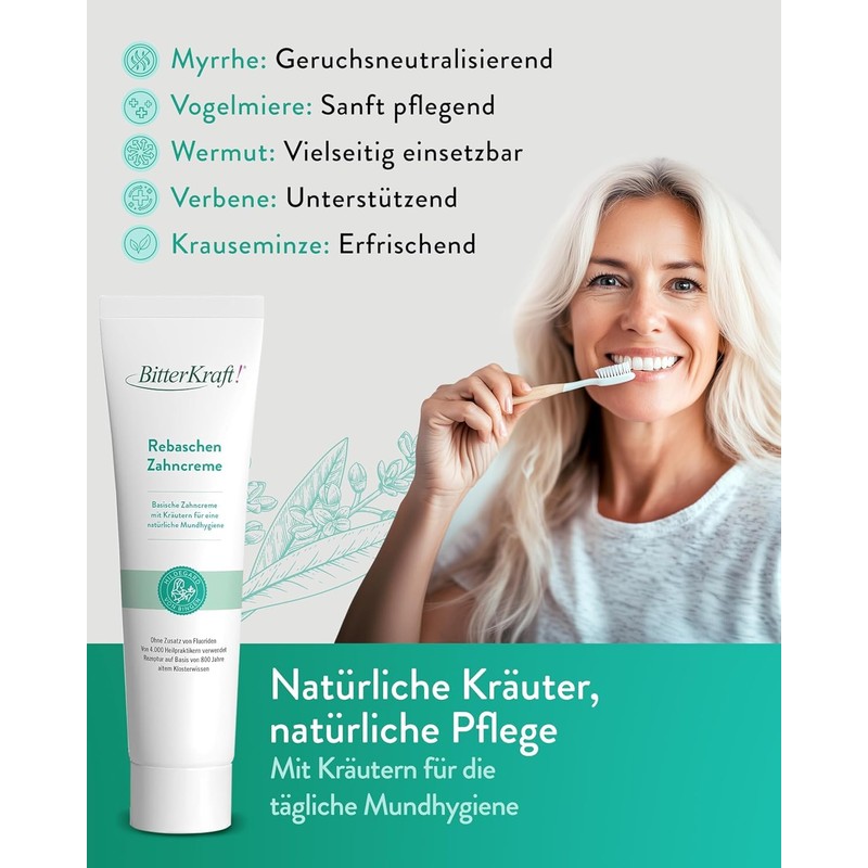 Bitterkraft! Hildegard von Bingen Toothpaste, 6 x 75 ml, Vine