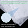 Pack of 10 Binder Pockets, A5 Transparent Plastic Folder Sleeves,