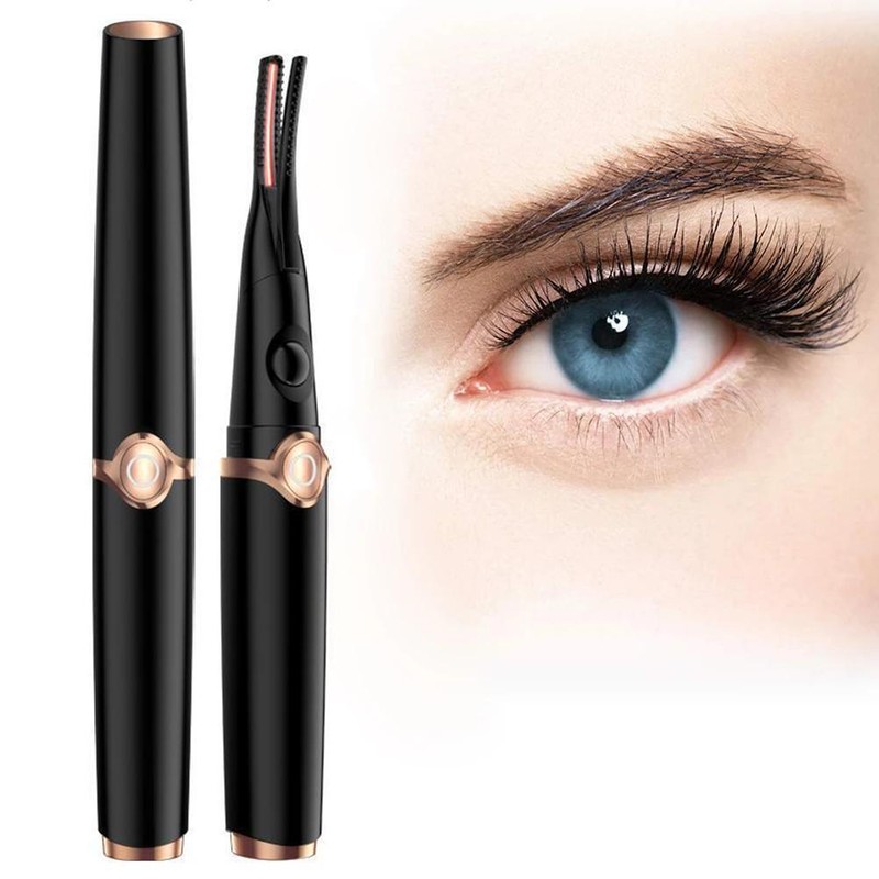 Heated Eyelash Curler Electric Eyelash Curler Professional Mini USB Rechargeable