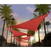 Amgo 10' x 10' x 14' Red Right Triangle Sun