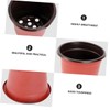 ORFOFE 100PCS Plastic Flower Pots Creative Breathable Planters Diameter for