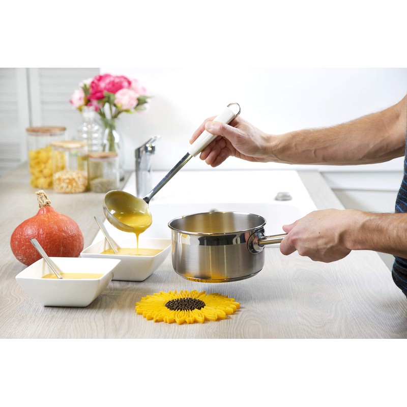 Charles Viancin Silicone Sunflower Trivet/Counter Protector, 6-Inch, Yellow
