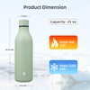 Insulated Water Bottle with Strap,25 oz Double Wall Stainless Steel
