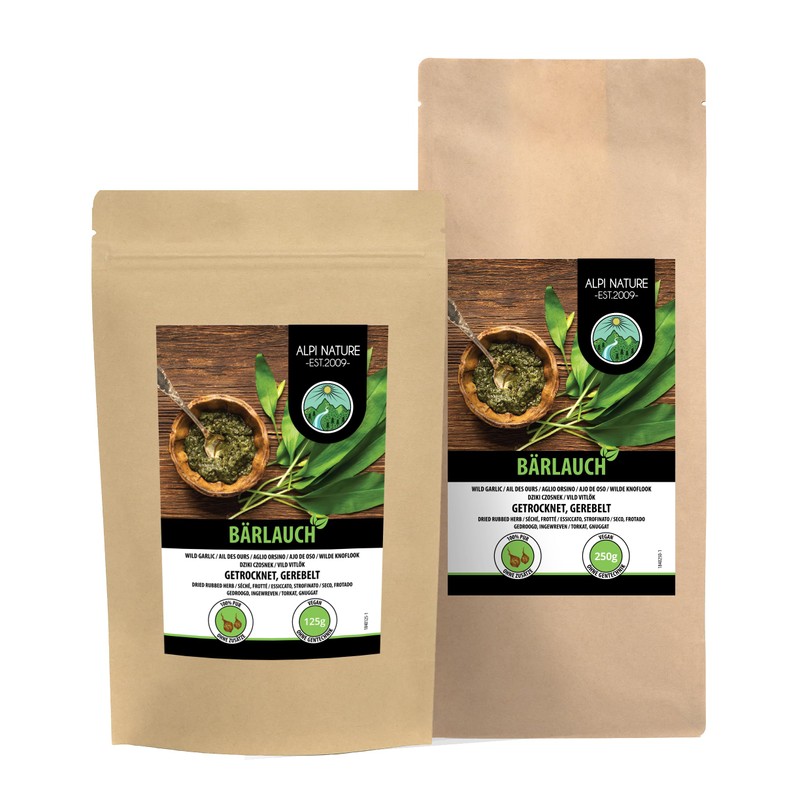 Wild Garlic (250g, 8.8oz), Bear Garlic 100% Natural, Wild Garlic