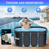 HOROW Ice Bath Tub for Athletes with Cover 10 Gal