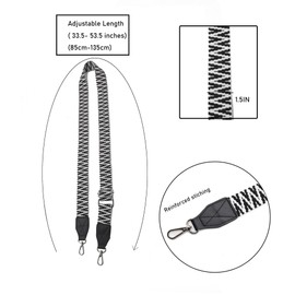 Purse Strap Leather End Shoulder Strap Adjustable Replacement Crossbody Bag Straps for Handbag Crossbody Bags