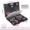 FASTPRO 225-Piece Pink Tool Set, SAE & Metric Mechanics Hand