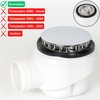 Shower Drain Lid Set with Hair Catcher, Diameter 75 mm,