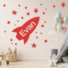 Space Rocket with Stars - Boys Bedroom Custom Name Wall