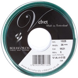 Berisfords Velvet Ribbon, Bottle, 10.2 x 4.5 x 10.2 cm