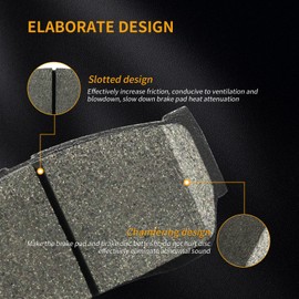 ACB ZONE Ceramic Brake Pads Front Set Disc w/Hardware Replacement for 2013 2014 2015 2016 2017 2018 2019 2020 Nissan Altima 2014-2017 Nissan Leaf