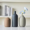 Joynisy Ceramic Vase Set of 3,Neutral Modern Vases for Bouquet