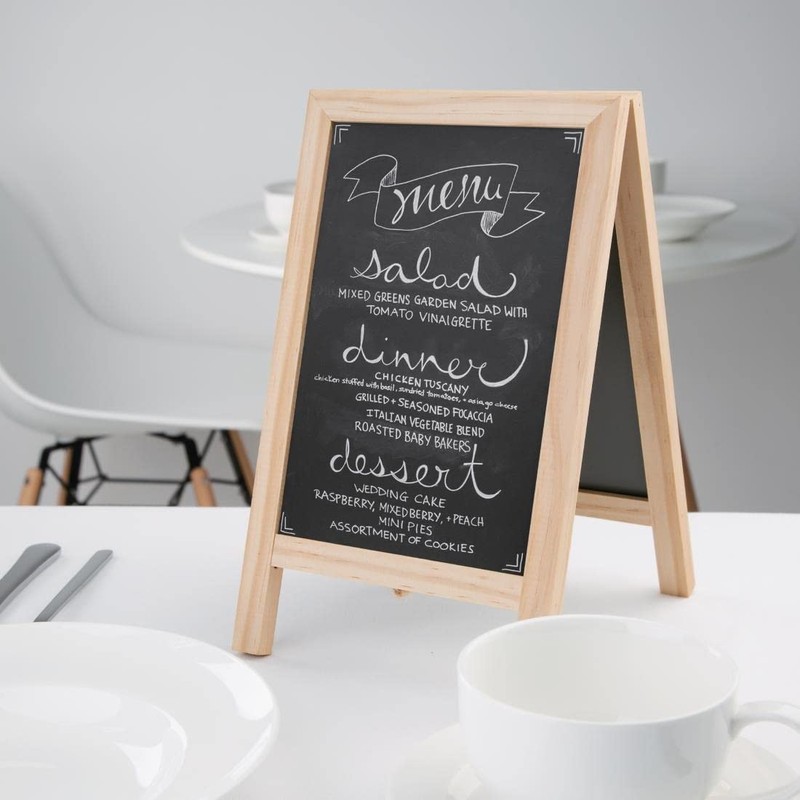 Olympia Mini Folding Menu Board 250x150mm - Easy Wipe, Durable,