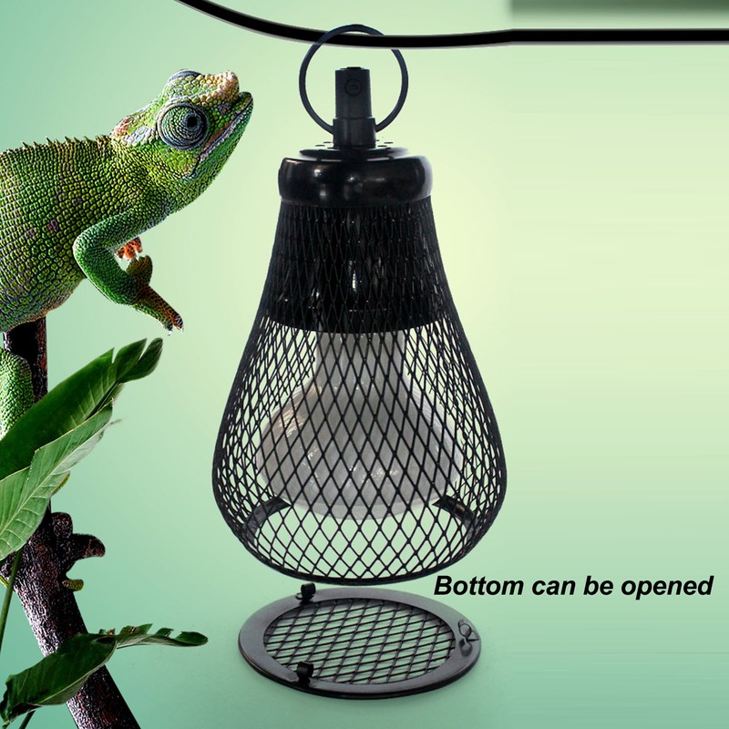 Reptile Heat Lamp Guard Protection Iron Anti Scald Reptile Lampshades