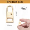 Zipper Pull Replacement,6 Pcs Metal Zipper Repair Tab for Luggage