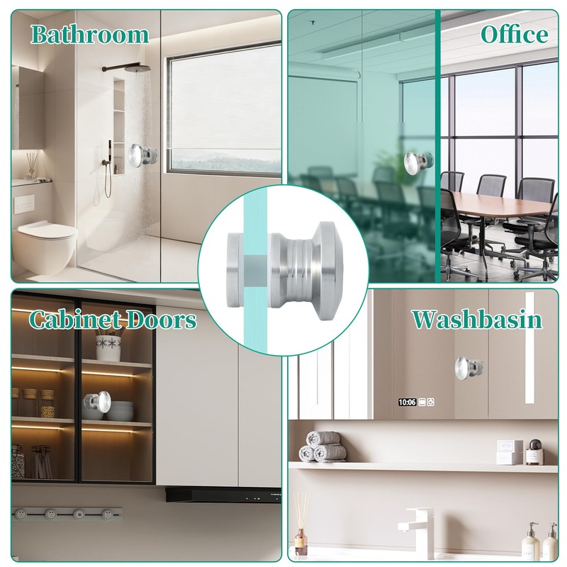 Alise Shower Glass Door Handle,Sliding Shower Doors Knob Pull Hardware