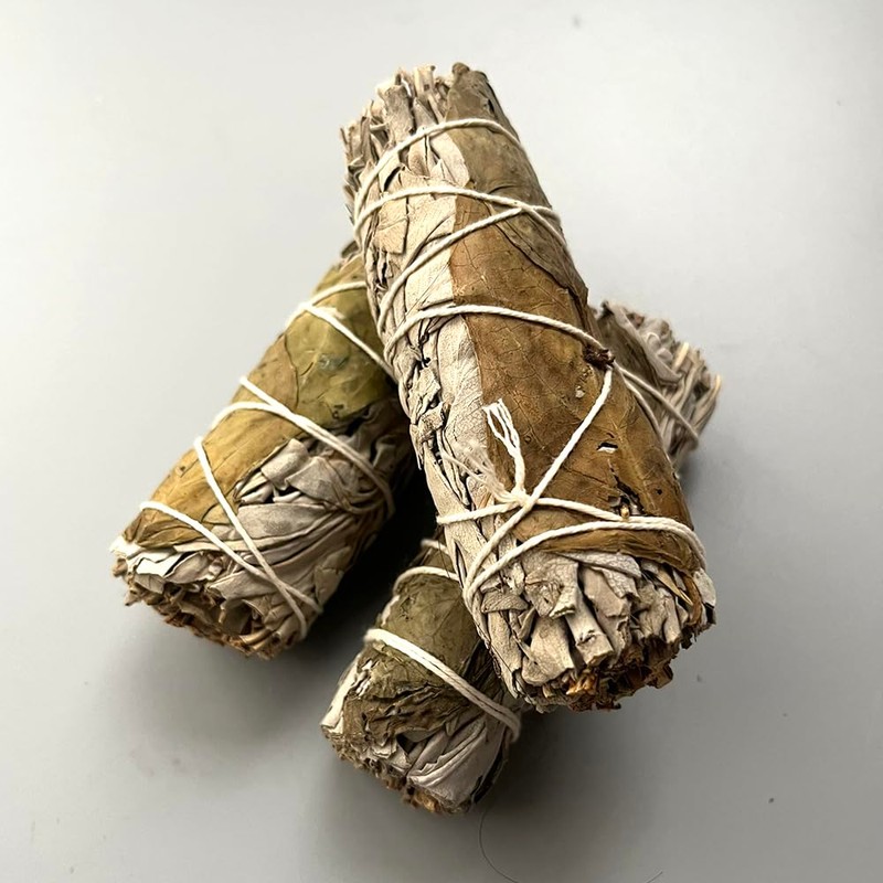 Sage Smudge Stick 4" (White Sage and Peppermint, 4")