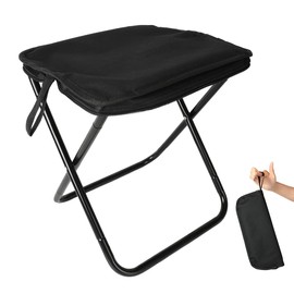 ZHABAYEN Portable Camping Stool, Foldable Outdoor Camping Foot Stool