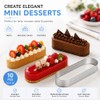 Pilikoll 10 Pcs Oval Perforated Tart Ring Set for DIY