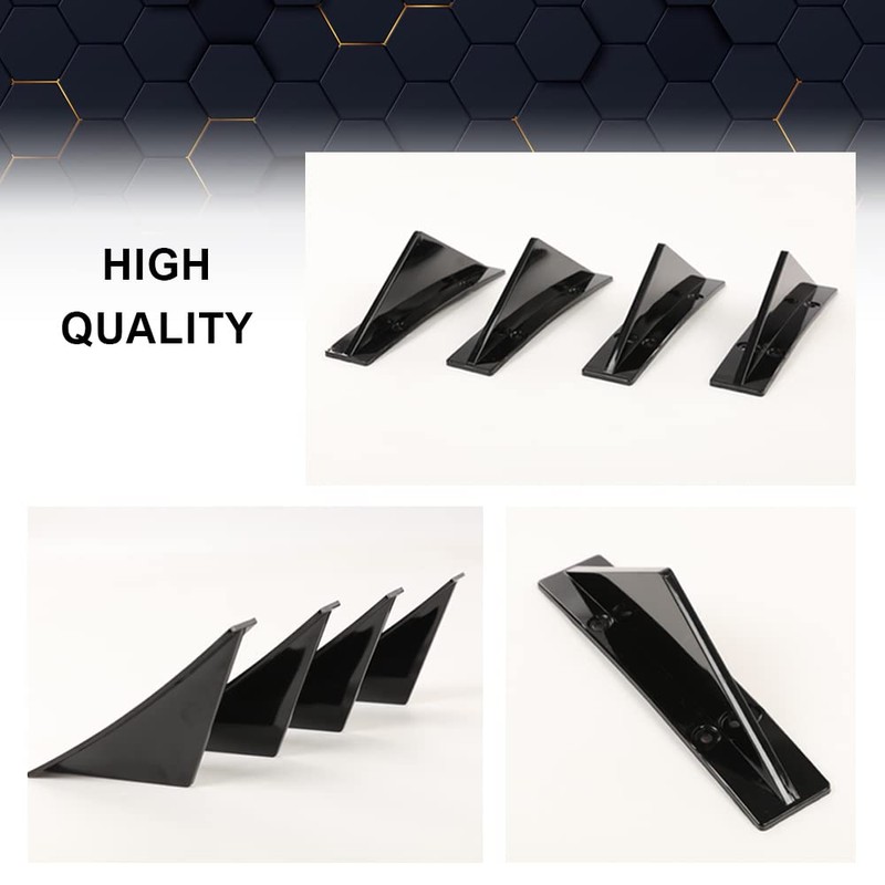 PIT66 Rear Bumper Lip Splitter Diffuser Compatible with Chevy Camaro