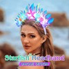 Evlry LED Crown Headband Luminous Shell Headpiece Glitter Starfish Beads