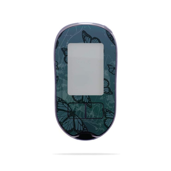 MightySkins Skin Compatible with Accu-Chek Aviva Plus - Dark Butterfly