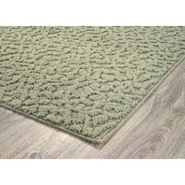 Garland Rug Ivy 3 Ft. X 5 Ft. Sage Green Floral Solid Color Area Rug - Durable, Stylish, and Soft Rug for Living Rooms, Hallways, Bedrooms, and High-Traffic Areas