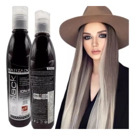 Shampoo Matizador Negro Para Cabello Platinado Sin Sal 250ml                                                                                          