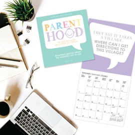 Graphique 2024 Parenthood Wall Calendar | 12” x 12” | Thick Paper | Home & Office Organizer | Large Monthly Grid | 3 Languages & Marked Holidays | 4 Month Preview Page for 2025