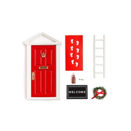 The Red Miniature Tiny Wooden Tooth Fairy Door/Fairy Doors and Accessories Fairy Tale idea Craft Activities for Present