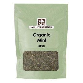 Organic Dried Mint (Spearmint) 250g by Manor Springs Organic