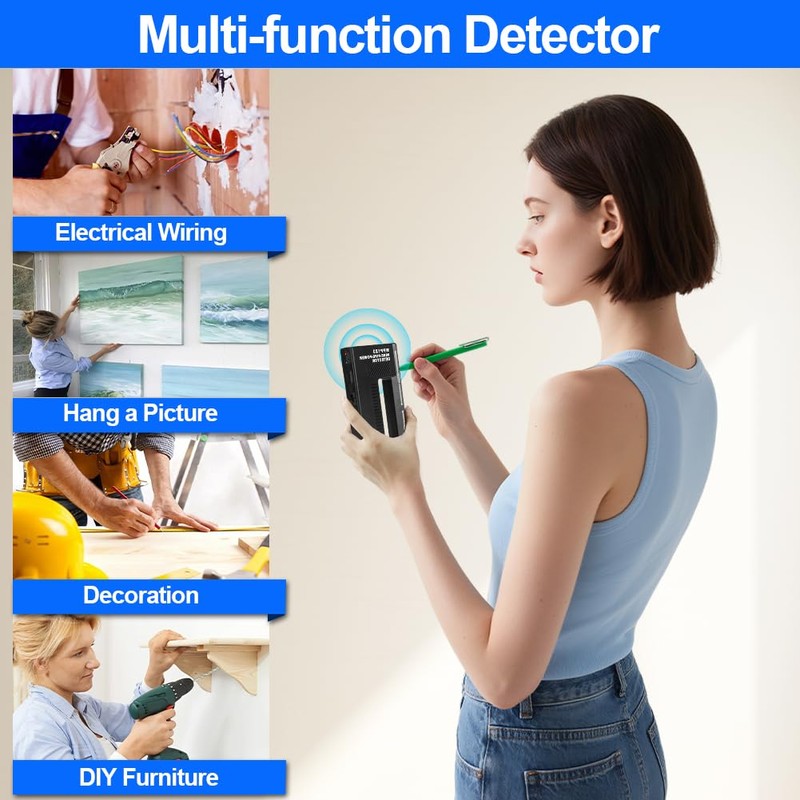 Wall Scanner & Metal Detector，High Sensitivity Stud Finder Wall Scanner