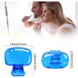Triko Paquete de 4 Fundas de Viaje para Cepillos, Estuche para Cepillo de Dientes, Fundas de Cabeza de Cepillo de Dientes de Viaje, Protector de Cepillo de Dientes, de plástico Portátil Domésticos.