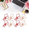 100 Pcs Binder Clips Hollow Cute Star Shape Sturdy Metal
