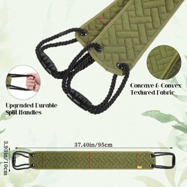 Exfoliating Back Scrubber with Upgraded Handles, 37.4 Inch Deep Exfoliating Body Scrubber for Shower, Double-Sided Body Scrub Bath Exfoliator, Back Washer – Skin Care for Men and Women