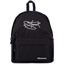 2Stoned Sports Backpack Leisure Backpack Gym Bag with Embroidery Motif in 5 Colours for Women, Men and Children, black