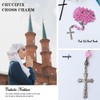 Rosary Prayer Beads Cross Necklace Bracelet First Holy Communion Baptism