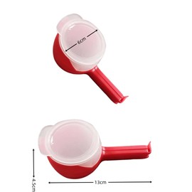 Naisfei 6 Pcs Bag Spout Clip,Snack Clips That Pour, Reusable Bag Clip with Pour Spout, Food Storage Sealing Bag Clips with Spout, Household Moisture Bag Clips for Food